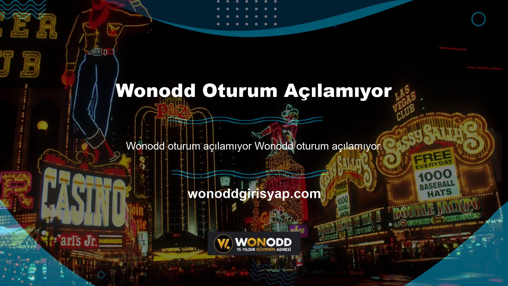Wonodd, bahis, canlı casino, 3D slotlar, bingo ve poker oyunlarını içeren çekici ve basit bir arayüze sahip bir bahis platformudur