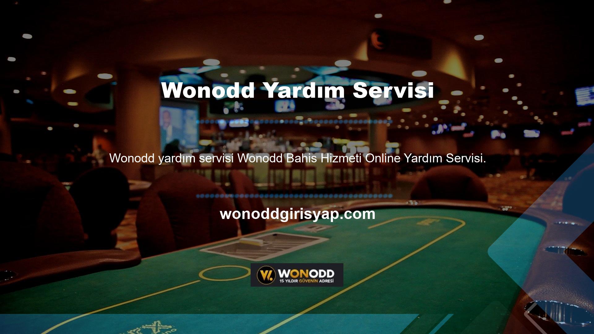 Spor bahisleri, canlı bahisler, canlı casino, poker, casino, e-spor, canlı tombala ve bahis tutkunları gibi çeşitli eğlenceli aktiviteler gibi bahis tutkunları, Wonodd adresi ile en iyi bahis sitelerinden biri haline geldi